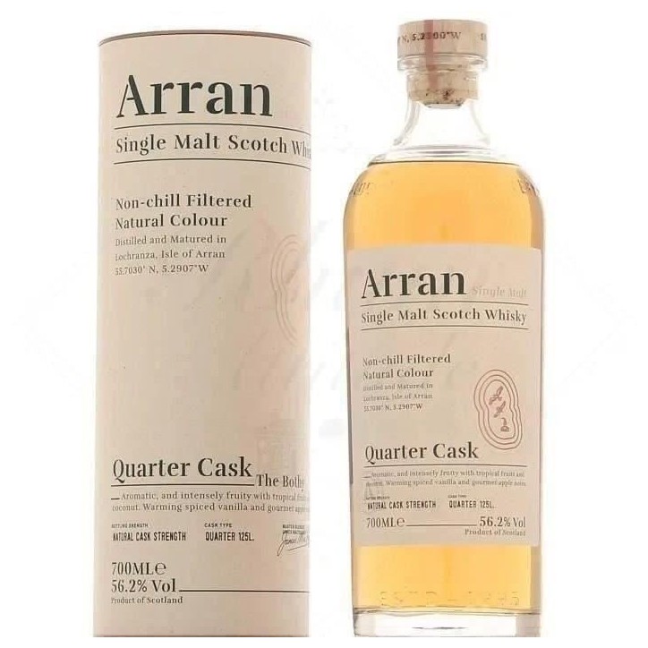 Arran - Quarter Cask -avec etui- The Bothy - Single Malt Scotch Whisky - 56,2% Vol. - 70 cl