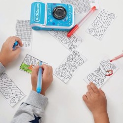 VTech KidiZoom Print Cam Bleu, Appareil photo enfant a impression inst