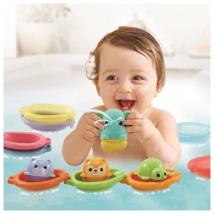 VTECH-COFFRET DE BAIN EMPILO RIGOL'EAU