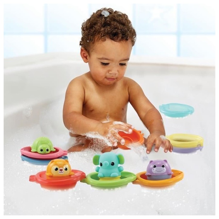 VTECH-COFFRET DE BAIN EMPILO RIGOL'EAU