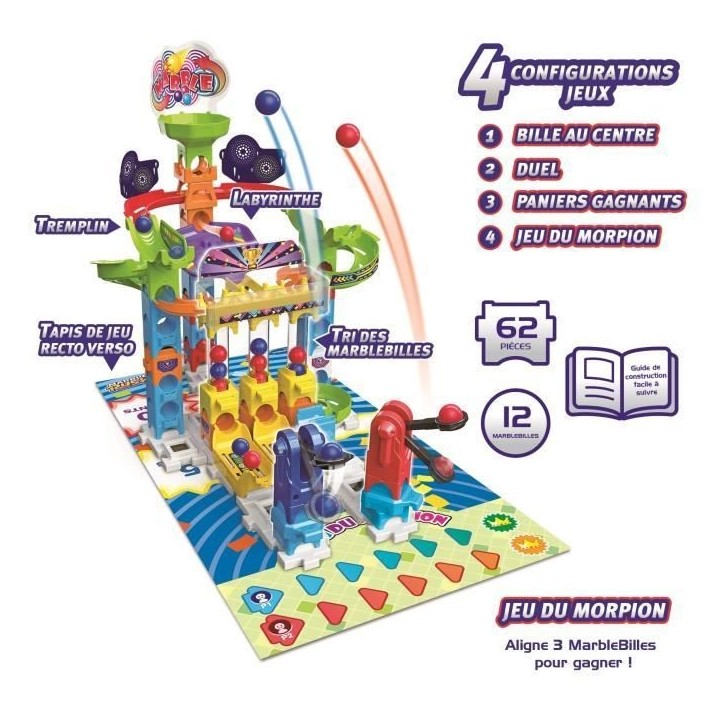 Circuit de jeu Marble Rush - Gaming Set S300 - VTECH - 4 ans + Circuit de jeu Marble Rush - Gaming Set S300 - VTECH - 4 ans +