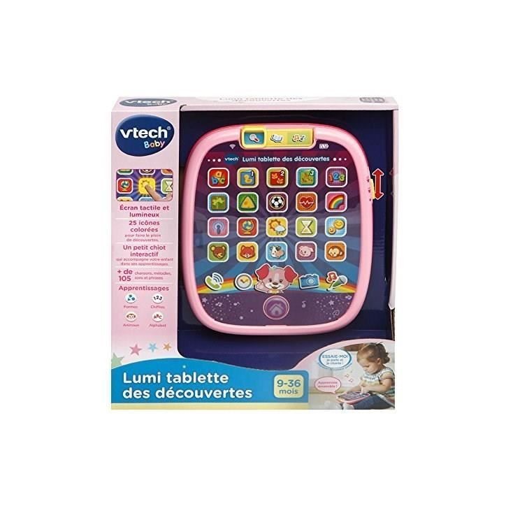 VTECH BABY - Lumi Tablette des Découvertes - Tablette Enfant Rose VTECH BABY - Lumi Tablette des Découvertes - Tablette Enfant Rose