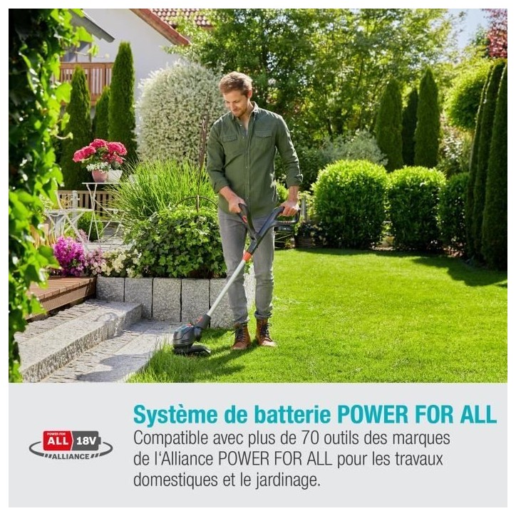 Coupe-bordure a batterie GARDENA ComfortCut 23/18V P4A - 18V - 23 cm