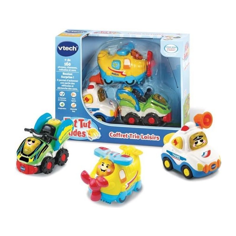 VTECH - Tut Tut Bolides - Coffret Trio Loisirs (Avion + Formule 1 + Bu VTECH - Tut Tut Bolides - Coffret Trio Loisirs (Avion + Formule 1 + Bu
