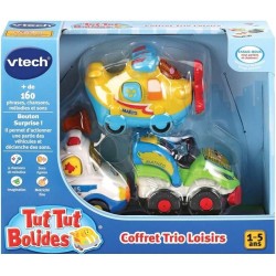 VTECH - Tut Tut Bolides - Coffret Trio Loisirs (Avion + Formule 1 + Bu