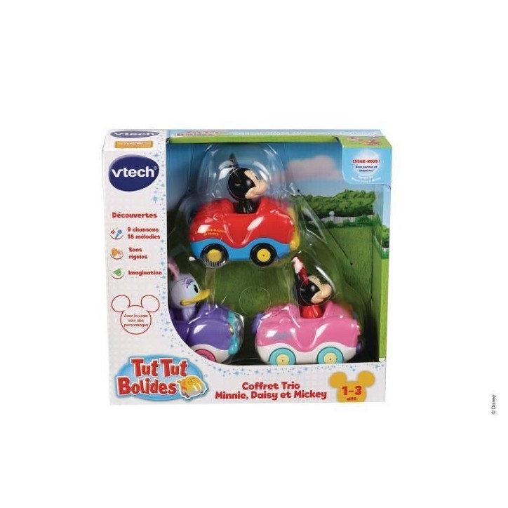 VTECH - Tut Tut Bolides - Coffret Trio Minnie/Mickey (Cabrio Minnie + Daisy + Mickey) VTECH - Tut Tut Bolides - Coffret Trio Minnie/Mickey (Cabrio Minnie + Daisy + Mickey)