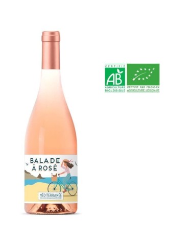Balade a Rosé 2022 IGP Méditerranée - Vin rosé de Provence - Bio