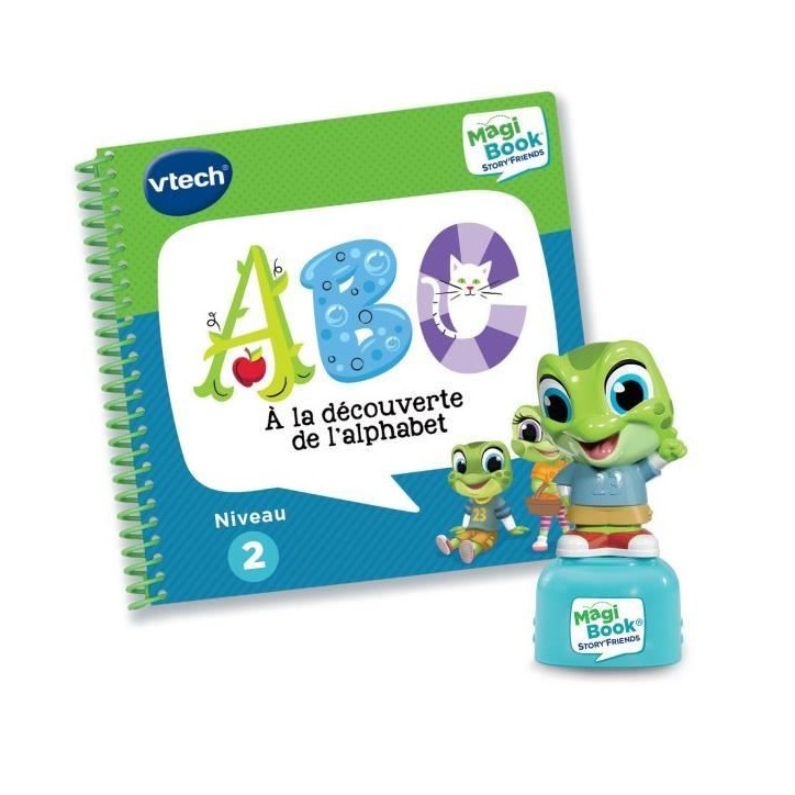 VTECH - MAGIBOOK STORY'FRIENDS (ABC a LA DÉCOUVERTE DE L'ALPHABET + PERSONNAGE) - Multicolore VTECH - MAGIBOOK STORY'FRIENDS (ABC a LA DÉCOUVERTE DE L'ALPHABET + PERSONNAGE) - Multicolore