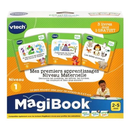 VTECH - Livre Interactif Magibook - Mes Apprentissages Niveau Maternelle