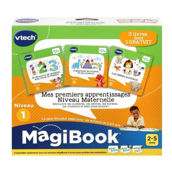 VTECH - Livre Interactif Magibook - Mes Apprentissages Niveau Maternelle VTECH - Livre Interactif Magibook - Mes Apprentissages Niveau Maternelle