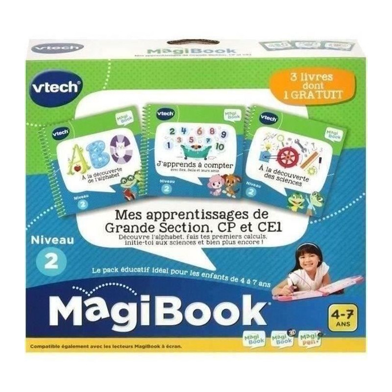 Livre Interactif Magibook - VTECH - Mes Apprentissages de Grande Secti Livre Interactif Magibook - VTECH - Mes Apprentissages de Grande Secti