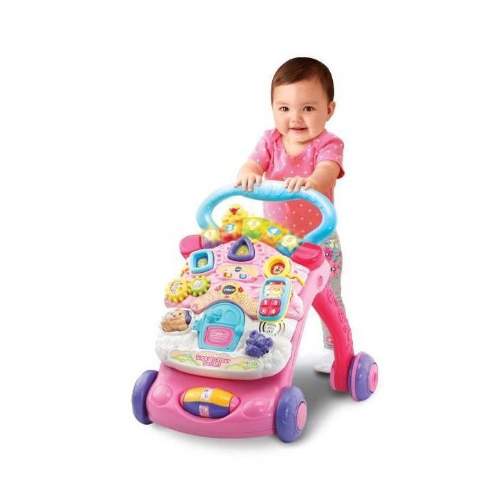 Trotteur parlant 2 en 1 VTECH - Super Trotteur - Rose pour bébé de 9 a 36 mois Trotteur parlant 2 en 1 VTECH - Super Trotteur - Rose pour bébé de 9 a 36 mois