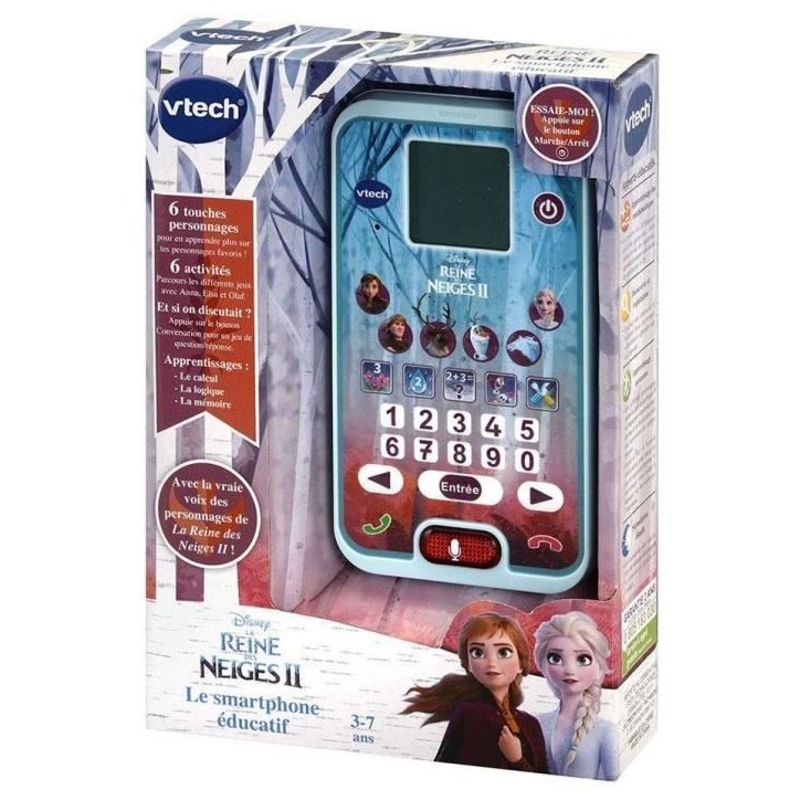 Smartphone éducatif VTECH - La Reine des Neiges 2 - 3-7 ans - Jeux éducatifs inclus Smartphone éducatif VTECH - La Reine des Neiges 2 - 3-7 ans - Jeux éducatifs inclus