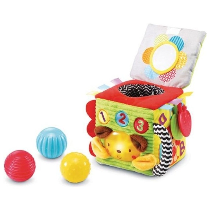 Jouet d'éveil sensoriel VTECH BABY - Cube interactif tout doux en tissu - Mixte - Des 3 mois