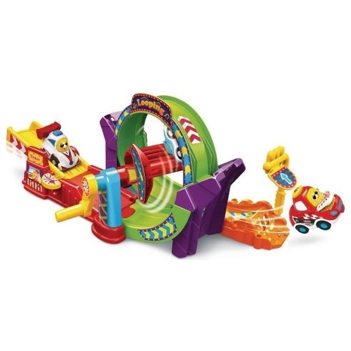 Circuit miniature - VTECH - Tut Tut Bolides - Tut Tut Looping + King - Jaune - 12 mois et plus Circuit miniature - VTECH - Tut Tut Bolides - Tut Tut Looping + King - Jaune - 12 mois et plus
