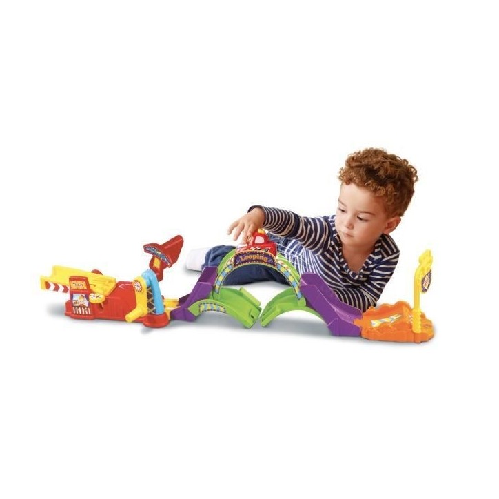 Circuit miniature - VTECH - Tut Tut Bolides - Tut Tut Looping + King - Jaune - 12 mois et plus Circuit miniature - VTECH - Tut Tut Bolides - Tut Tut Looping + King - Jaune - 12 mois et plus