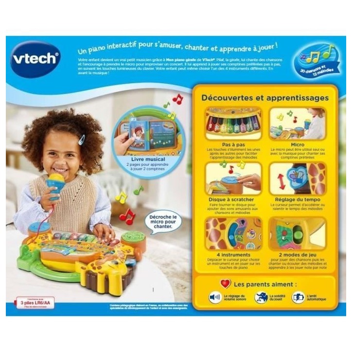 VTECH JUNGLE ROCK - MON PIANO GIRAFE
