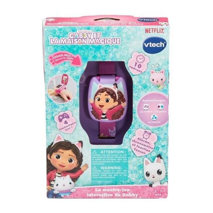 VTECH GABBY ET LA MAISON MAGIQUE - MONTRE-JEU INTERACTIVE DE GABBY VTECH GABBY ET LA MAISON MAGIQUE - MONTRE-JEU INTERACTIVE DE GABBY