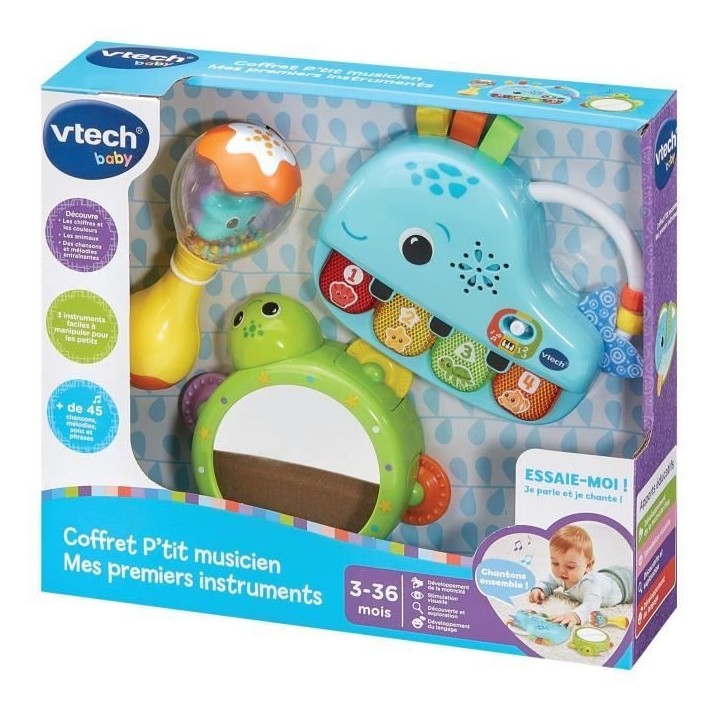 VTECH COFFRET P'TIT MUSICIEN - MES PREMIERS INSTRUMENTS