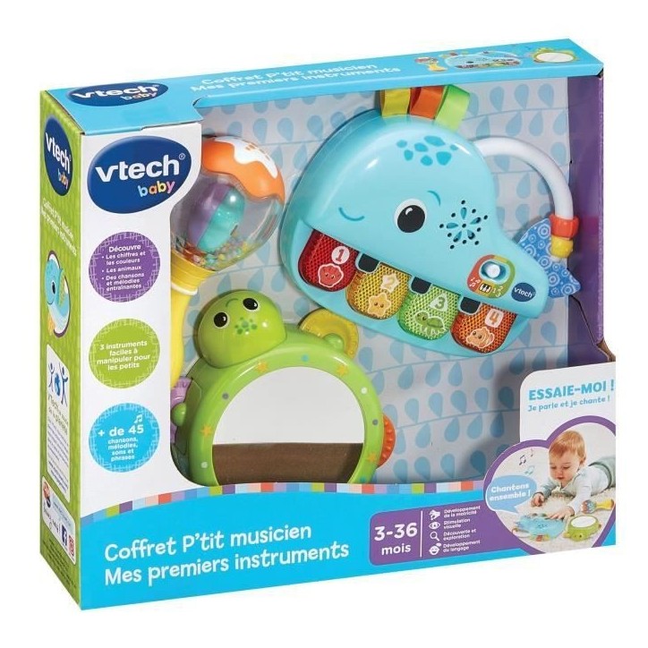 VTECH COFFRET P'TIT MUSICIEN - MES PREMIERS INSTRUMENTS