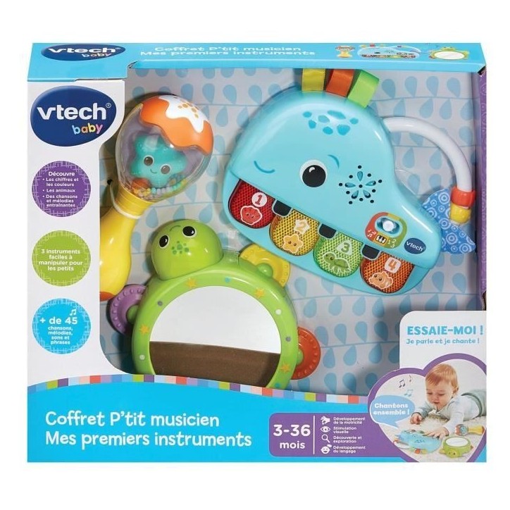 VTECH COFFRET P'TIT MUSICIEN - MES PREMIERS INSTRUMENTS
