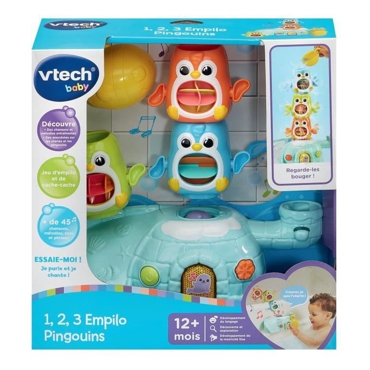 VTECH 1, 2, 3, EMPILO PINGOUINS. VTECH 1, 2, 3, EMPILO PINGOUINS.