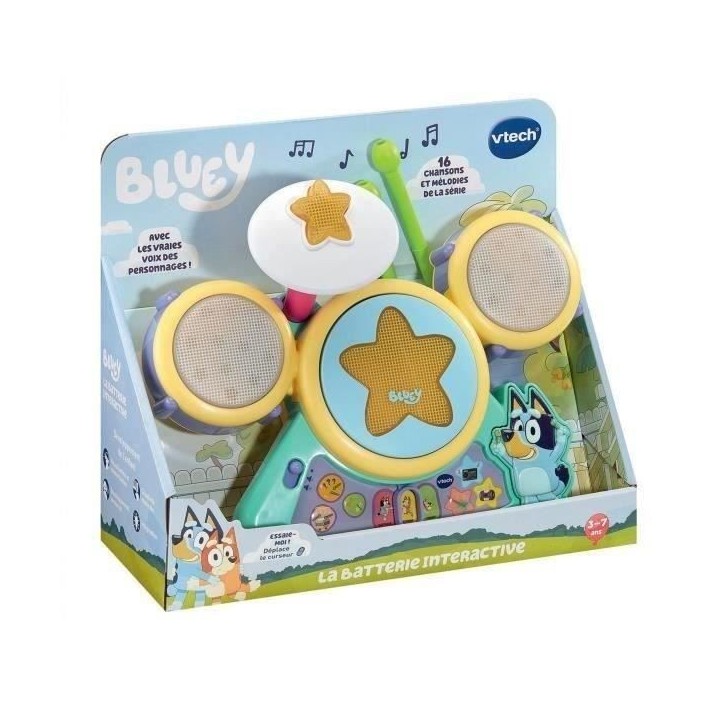 VTECH - BLUEY - LA BATTERIE INTERACTIVE - Multicolore VTECH - BLUEY - LA BATTERIE INTERACTIVE - Multicolore