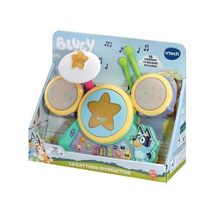 VTECH - BLUEY - LA BATTERIE INTERACTIVE - Multicolore VTECH - BLUEY - LA BATTERIE INTERACTIVE - Multicolore
