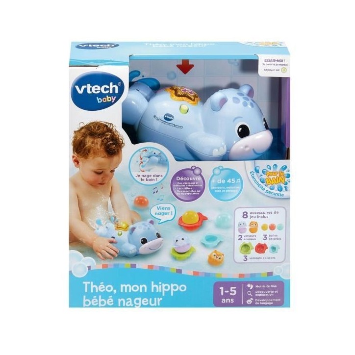 VTECH THÉO, MON HIPPO BÉBÉ NAGEUR VTECH THÉO, MON HIPPO BÉBÉ NAGEUR