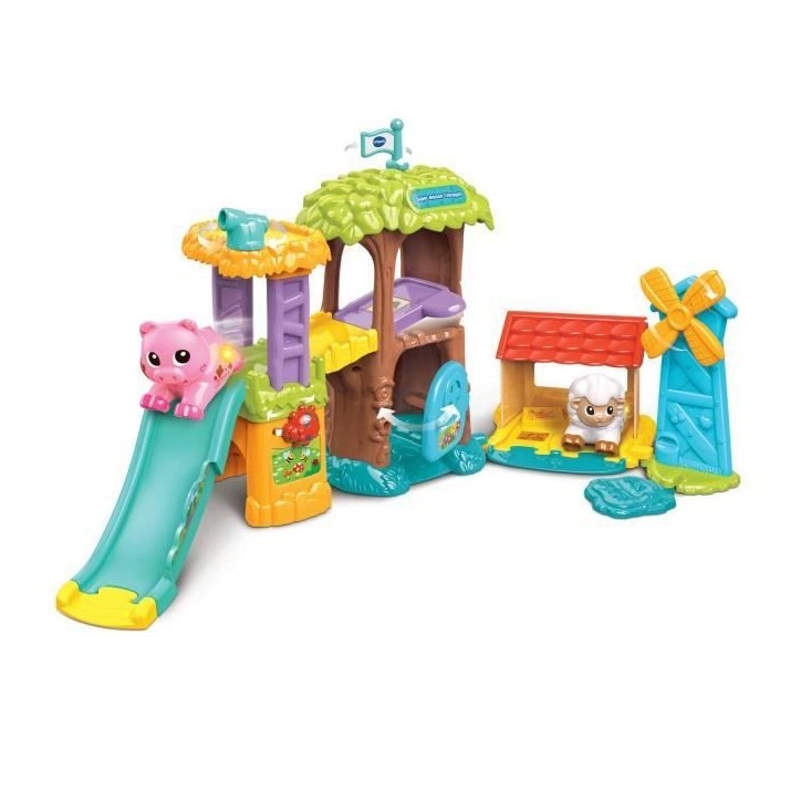 VTECH - TUT TUT ANIMO BISOUS - SUPER MAISON TOBOGGAN (+ VIOLETTE, LA VACHE PIPELETTE) - Multicolore VTECH - TUT TUT ANIMO BISOUS - SUPER MAISON TOBOGGAN (+ VIOLETTE, LA VACHE PIPELETTE) - Multicolore
