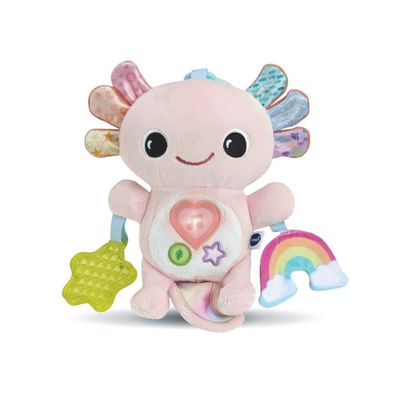 VTECH ELIOTT, BEBE AXOLOTL MUSICAL (BOUTEILLES PLASTIQUE RECYCLÉES)