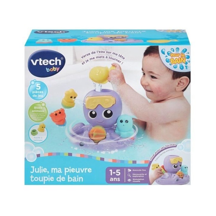 VTECH JULIE, MA PIEUVRE TOUPIE DE BAIN