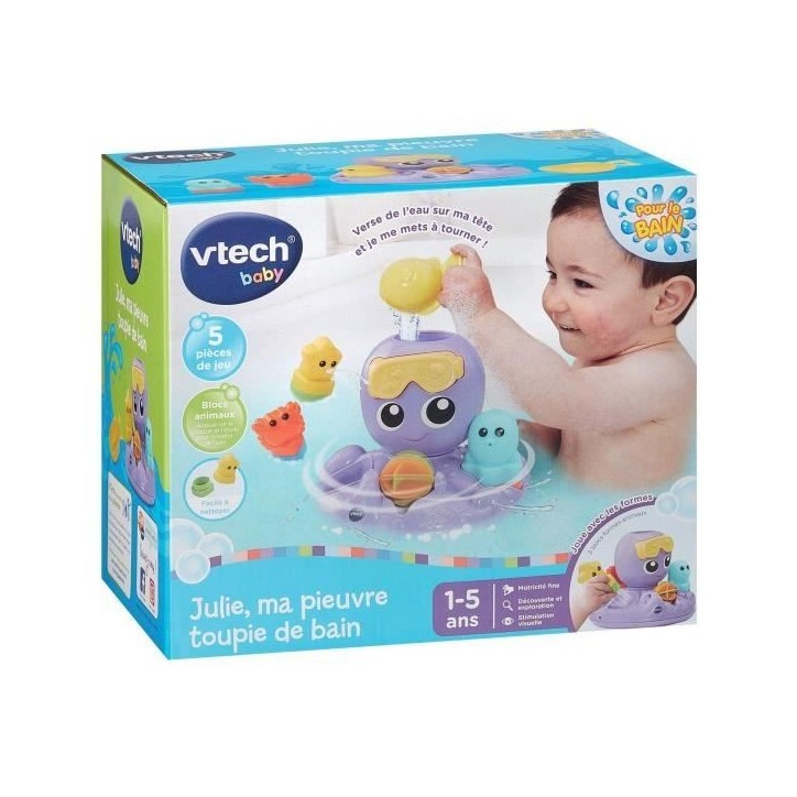 VTECH JULIE, MA PIEUVRE TOUPIE DE BAIN