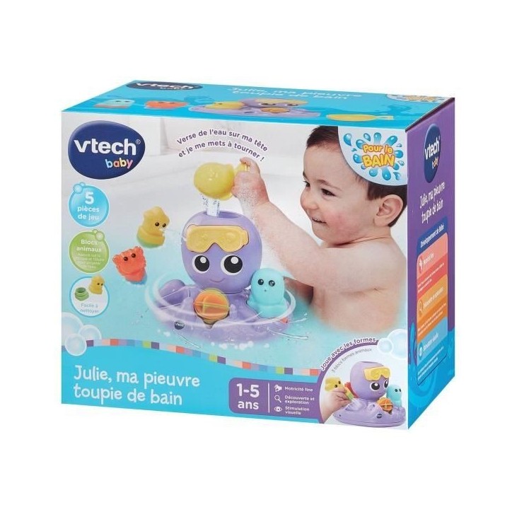 VTECH JULIE, MA PIEUVRE TOUPIE DE BAIN