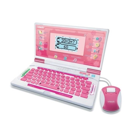VTECH - GENIUS XL ORDI ÉDUCATIF BILINGUE ROSE - Rose