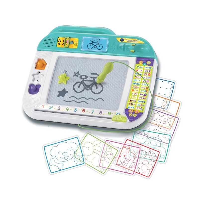 VTECH - MON ARDOISE INTERACTIVE APPRENTI ÉCRITURE - Multicolore VTECH - MON ARDOISE INTERACTIVE APPRENTI ÉCRITURE - Multicolore
