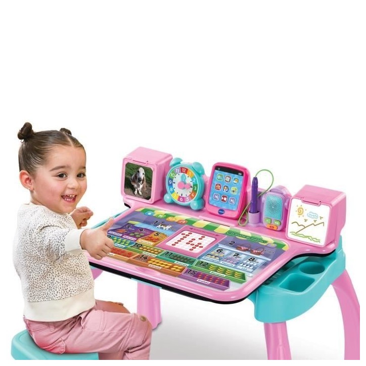 VTECH - MAGIBUREAU INTERACTIF ET MUSICAL 6 EN 1 ROSE - Rose VTECH - MAGIBUREAU INTERACTIF ET MUSICAL 6 EN 1 ROSE - Rose
