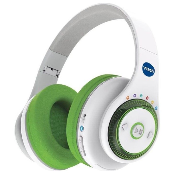 Casque audio interactif pour enfants - VTECH - Kidi Audio Max - Réglage du volume sonore - Livret imagé inclus
