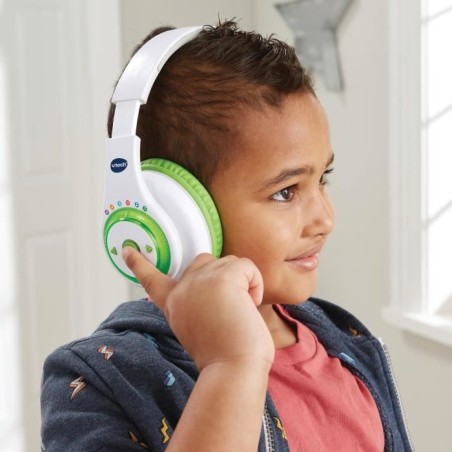 Casque audio interactif pour enfants - VTECH - Kidi Audio Max - Réglage du volume sonore - Livret imagé inclus