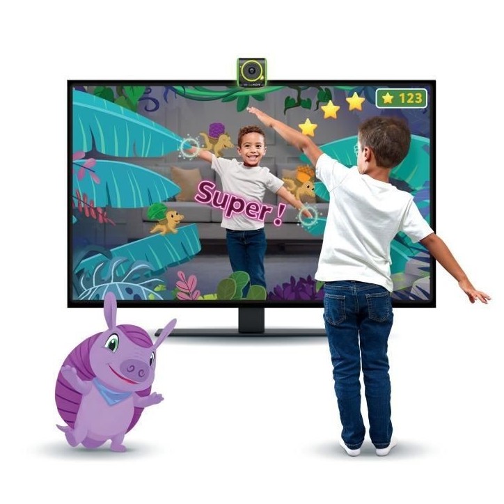 VTECH CONSOLE TV LEAPMOVE, Console éducative, Pas besoin de manette, 25 jeux et aventures inclus, Des 4 ans VTECH CONSOLE TV LEAPMOVE, Console éducative, Pas besoin de manette, 25 jeux et aventures inclus, Des 4 ans