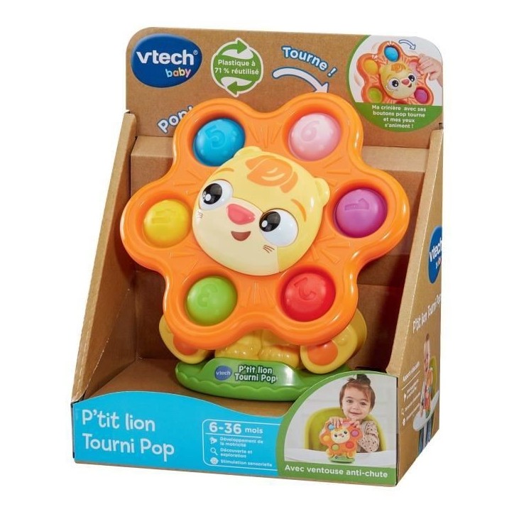 VTECH P'TIT LION TOURNI POP (PLASTIQUE REUTILISE)
