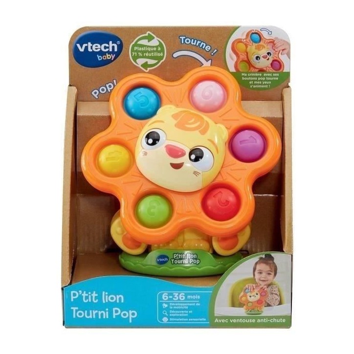 VTECH P'TIT LION TOURNI POP (PLASTIQUE REUTILISE)