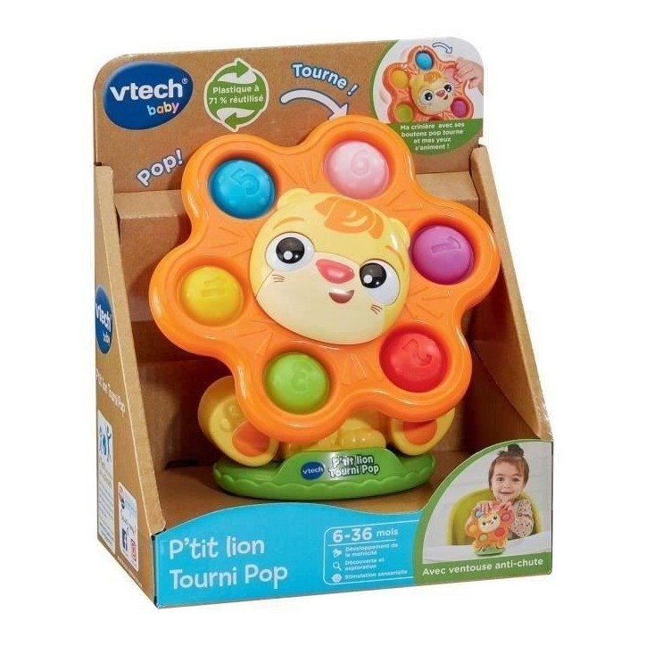 VTECH P'TIT LION TOURNI POP (PLASTIQUE REUTILISE)