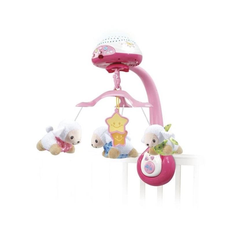 VTECH - Vtech Baby - Mobile Lumi Mobile Compte-Moutons Rose VTECH - Vtech Baby - Mobile Lumi Mobile Compte-Moutons Rose