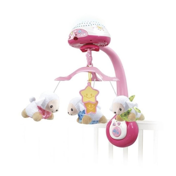 VTECH - Vtech Baby - Mobile Lumi Mobile Compte-Moutons Rose VTECH - Vtech Baby - Mobile Lumi Mobile Compte-Moutons Rose