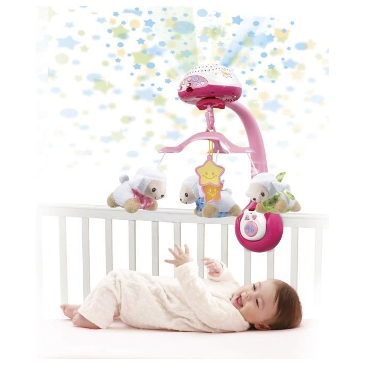 VTECH - Vtech Baby - Mobile Lumi Mobile Compte-Moutons Rose VTECH - Vtech Baby - Mobile Lumi Mobile Compte-Moutons Rose