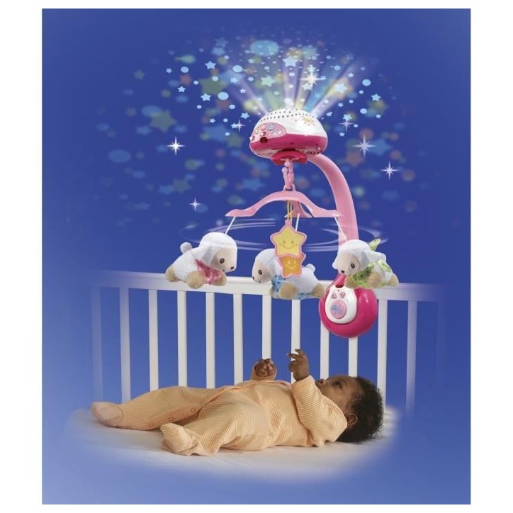 VTECH - Vtech Baby - Mobile Lumi Mobile Compte-Moutons Rose VTECH - Vtech Baby - Mobile Lumi Mobile Compte-Moutons Rose
