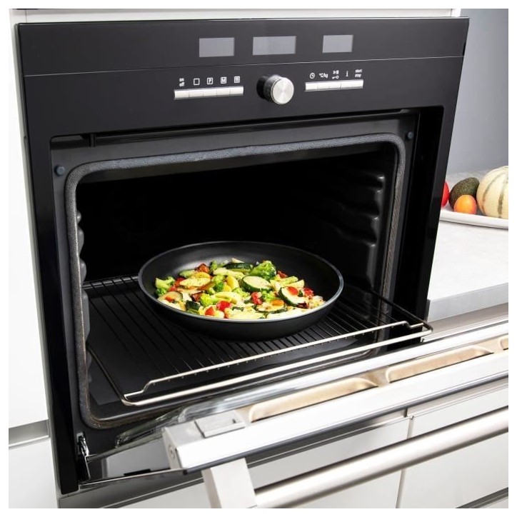 Batterie de cuisine 10 pieces Arthur Martin - Aluminium - Tous feux sauf induction - Noir