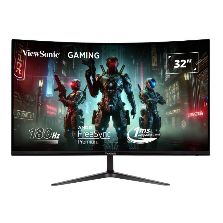 Ecran PC Gamer Incurvé - VIEWSONIC - 32 - FHD - 180Hz - Dalle VA - 1ms - VX3218-PC-MHD Ecran PC Gamer Incurvé - VIEWSONIC - 32 - FHD - 180Hz - Dalle VA - 1ms - VX3218-PC-MHD
