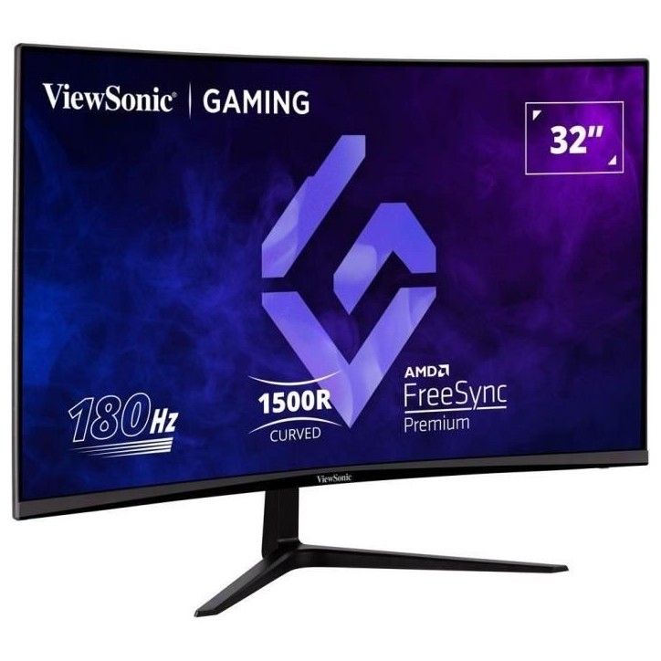Ecran PC Gamer Incurvé - VIEWSONIC - 32 - FHD - 180Hz - Dalle VA - 1ms - VX3218-PC-MHD Ecran PC Gamer Incurvé - VIEWSONIC - 32 - FHD - 180Hz - Dalle VA - 1ms - VX3218-PC-MHD